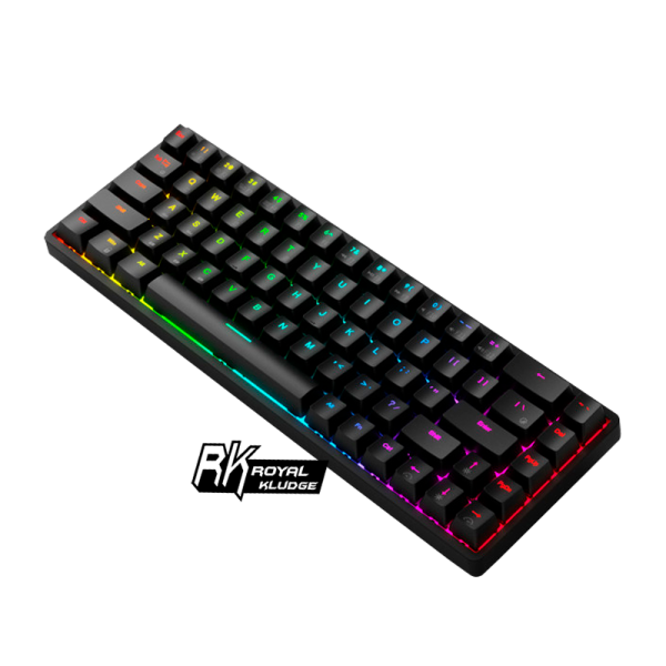 Teclado Gamer Bluetooth Royal Kludge Rk61 Negro Switch Blue - Imagen 4