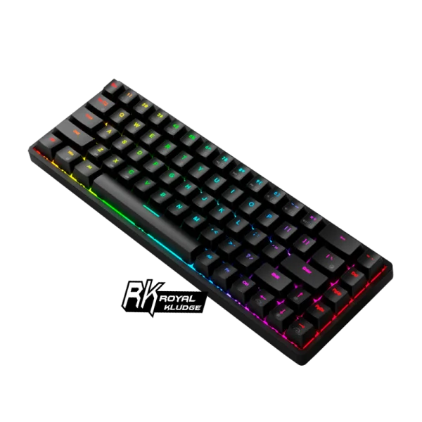 Teclado Gamer Bluetooth Royal Kludge Rk61 Negro Switch Blue - Imagen 4
