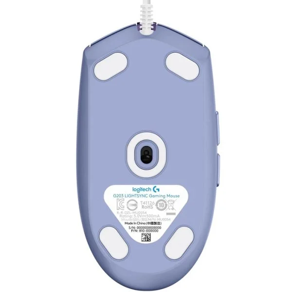 Mouse De Juego Logitech  G Series Lightsync G203 Lila - Imagen 4