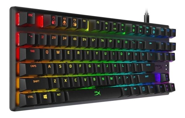 Teclado Gamer Hyperx Alloy Origins Core Qwerty Red Inglés Us Color Negro Con Luz Rgb - Imagen 4