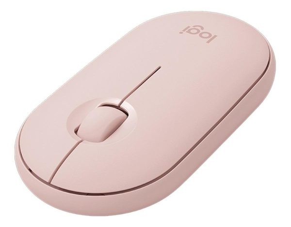 Mouse Inalámbrico Logitech  Pebble M350 Rosa - Imagen 2