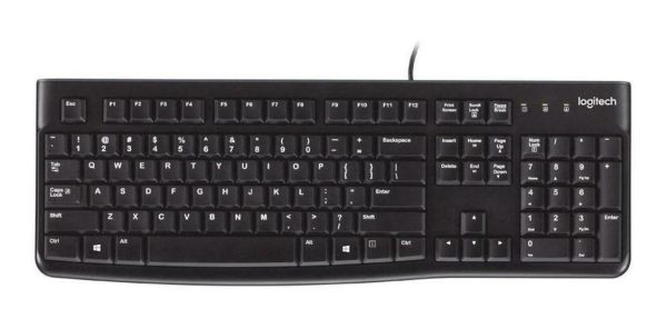 Teclado Logitech K120 Qwerty Español Color Negro