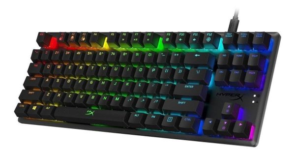 Teclado Gamer Hyperx Alloy Origins Core Qwerty Red Inglés Us Color Negro Con Luz Rgb - Imagen 3