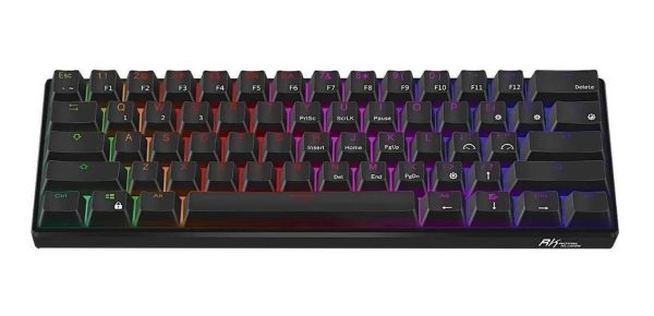Teclado Gamer Bluetooth Royal Kludge Rk61 Negro Switch Blue - Imagen 2