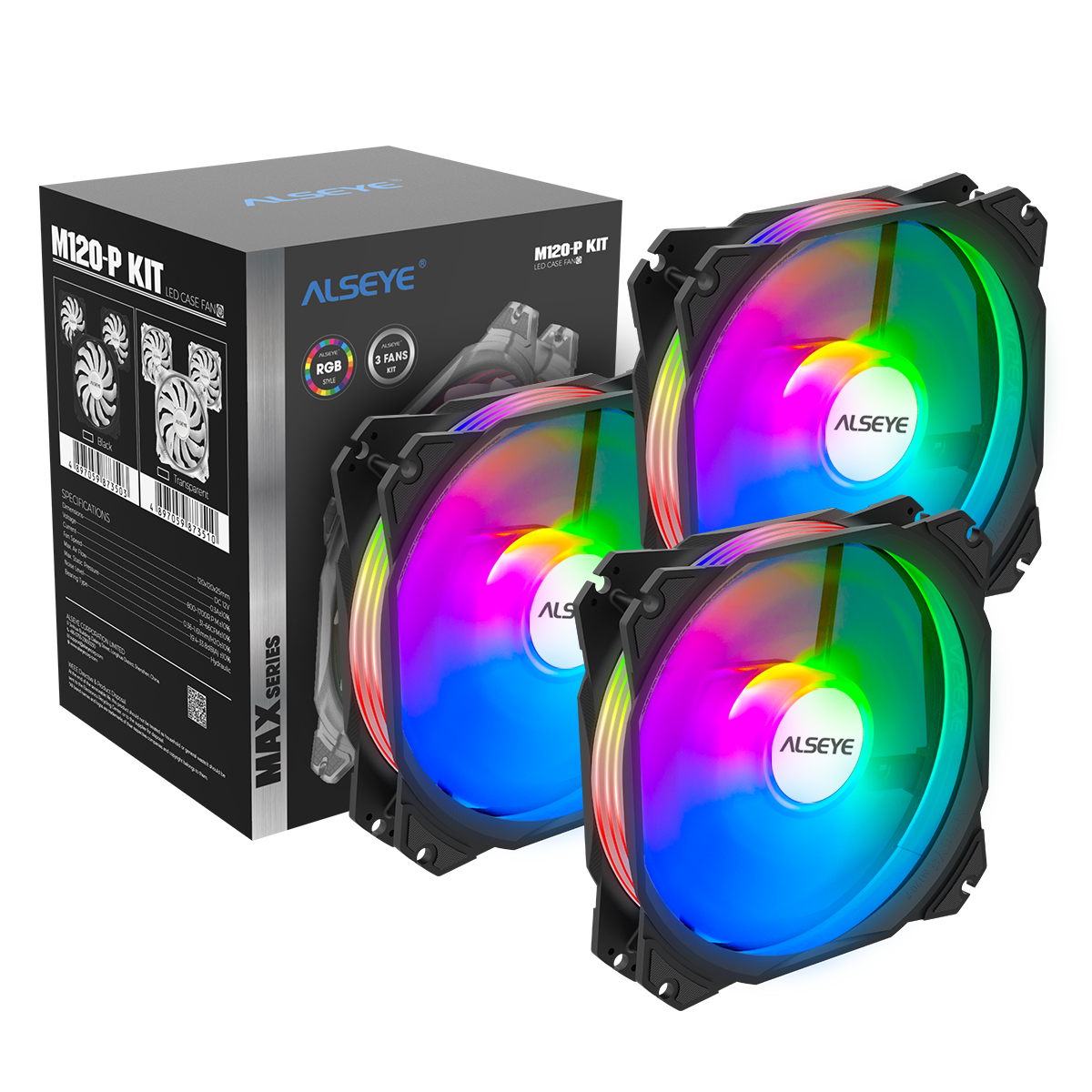 ALSEYE Ventiladores RGB de PC Ventilador de caja de 5.512 in Ventilador de  CPU de alto rendimiento Ventiladores de refrigeración de CPU de computadora