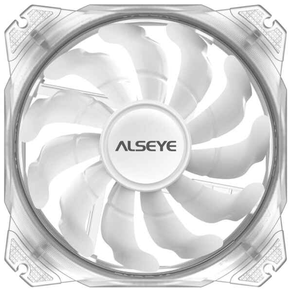 Ventilador Alseye Fan Rgb Max 120 White Blanco Rainbow 120mm Molex - Imagen 2