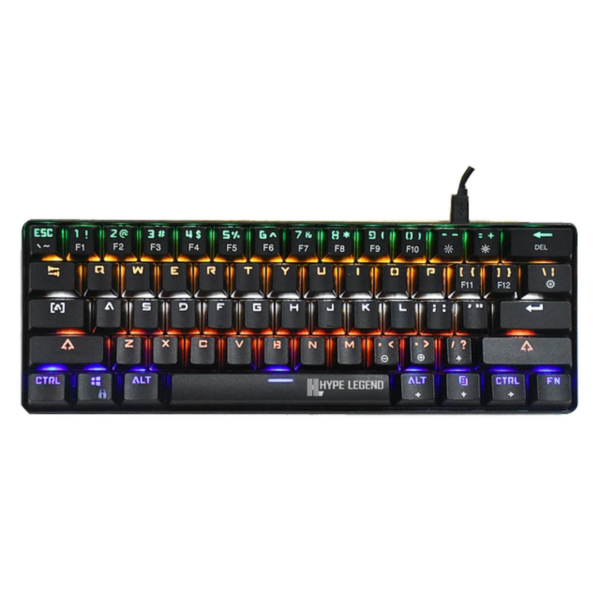 Teclado Mecánico 60% Hype Legend Rebel Switch Blue Inglés Rgb - Imagen 2