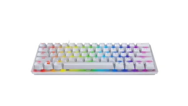 Teclado Mecánico 60% Razer Huntsman Mini Switch Red inglés US White Blanco RGB - Imagen 5