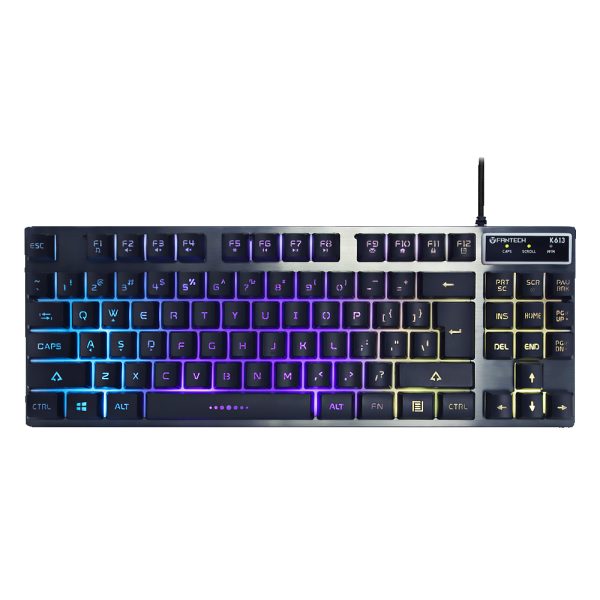 Teclado Gamer Fantech K613 Fighter Tkl II 75% Negro