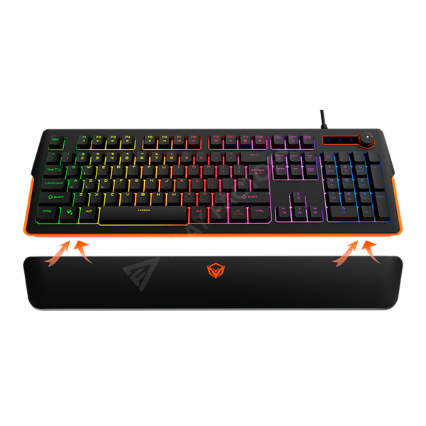 Teclado Meetion K9520 Rgb Español Reposamuñecas Anti-ghoting - Negro - Imagen 6