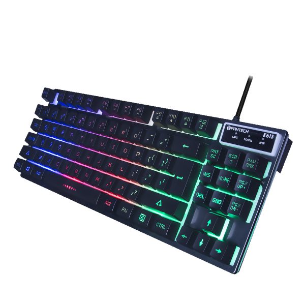 Teclado Gamer Fantech K613 Fighter Tkl II 75% Negro - Imagen 6