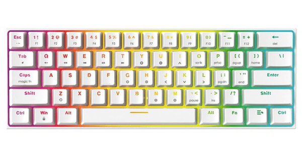 Teclado Mecánico 60% Fantech MK857 MAXFIT 61 RGB Switch Red Space Edition Inglés - Imagen 5