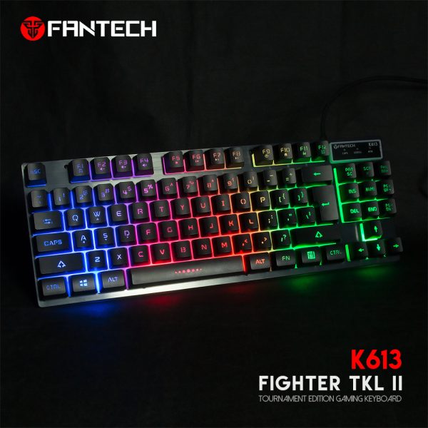 Teclado Gamer Fantech K613 Fighter Tkl II 75% Negro - Imagen 9