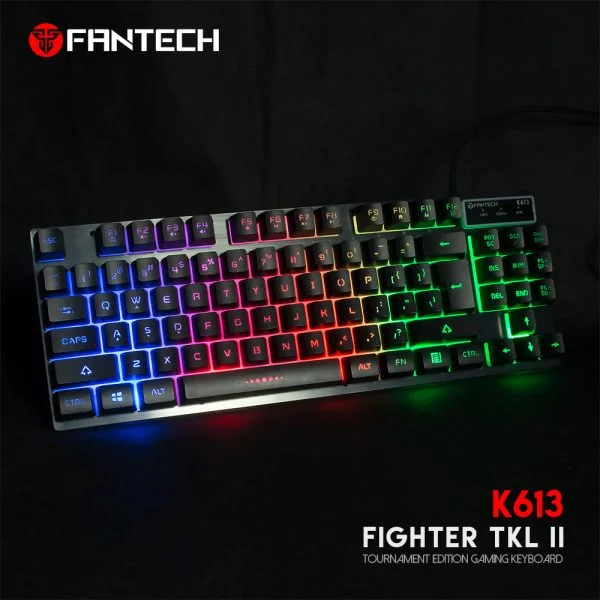 Teclado Gamer Fantech K613 Fighter Tkl II 75% Negro - Imagen 9