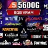 Ryzen 5 5600G + 8GB VRAM  Test  Games