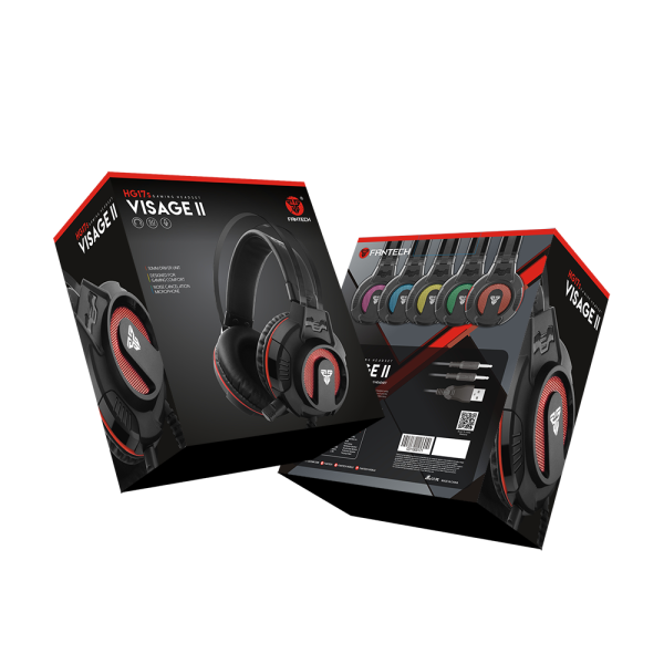 Audífono Gamer Fantech Visage II Hg17s Negro 3.5mm - Imagen 4