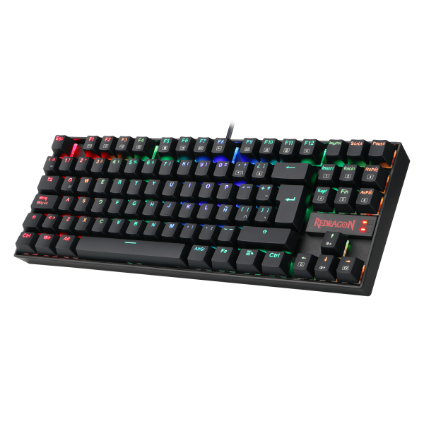 Teclado Gamer Mecánico Redragon Kumara K552 Black RGB Switch Red - Imagen 5
