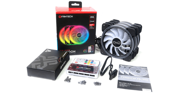Kit de ventiladores RGB Typhoon FB-302 Black Edition