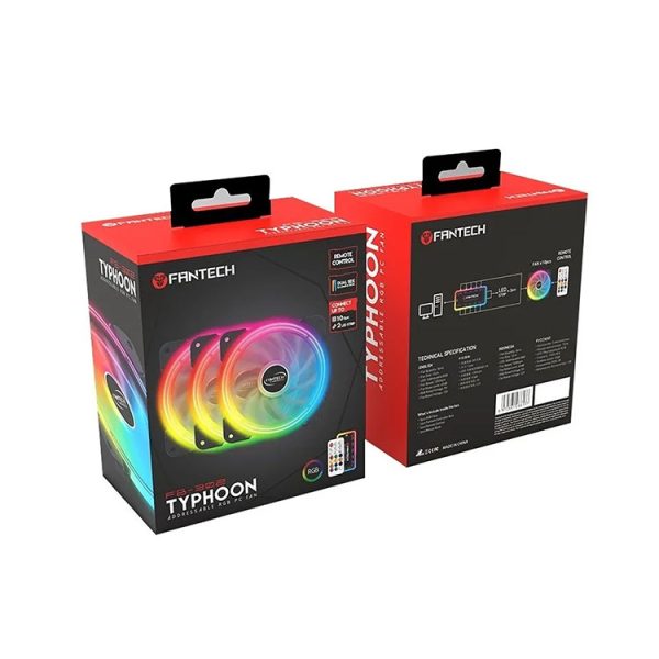 Kit de ventiladores RGB Typhoon FB-302 Black Edition - Imagen 4