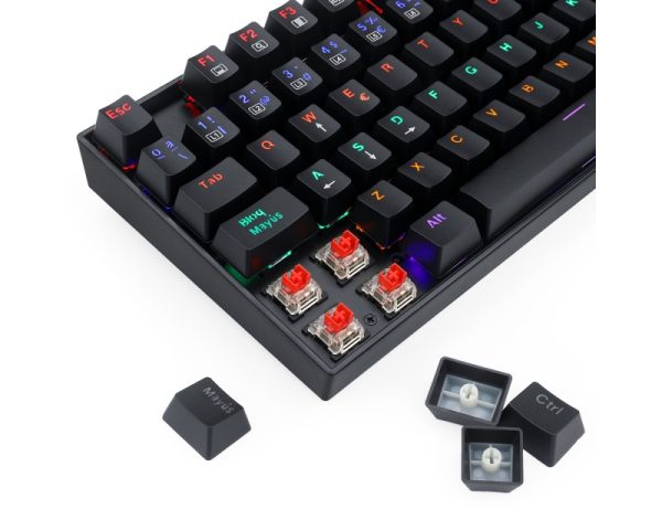 Teclado Gamer Mecánico Redragon Kumara K552 Black RGB Switch Red - Imagen 3
