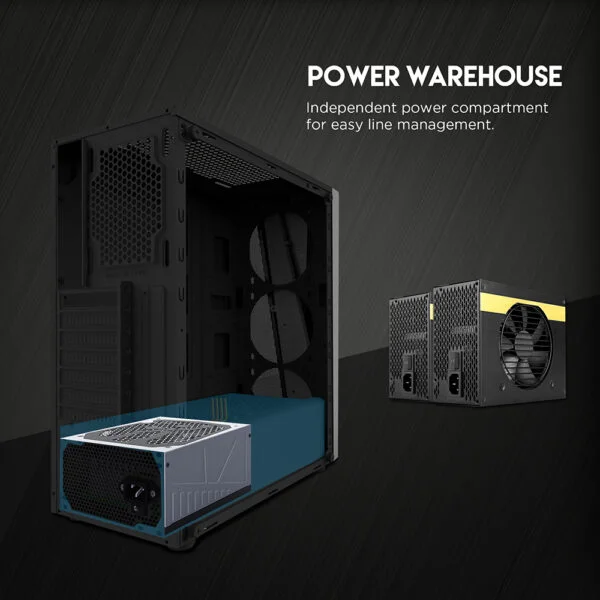 Gabinete Fantech Cg71 Pulse Rgb Middle Tower White Blanco - Imagen 7