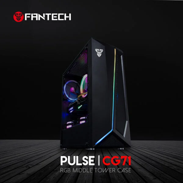 Gabinete Fantech Cg71 Pulse Rgb Middle Tower White Blanco - Imagen 8
