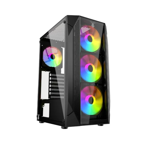 Gabinete Gamer PD-Winder 4 Ventiladores Negro Morpheus Gaming