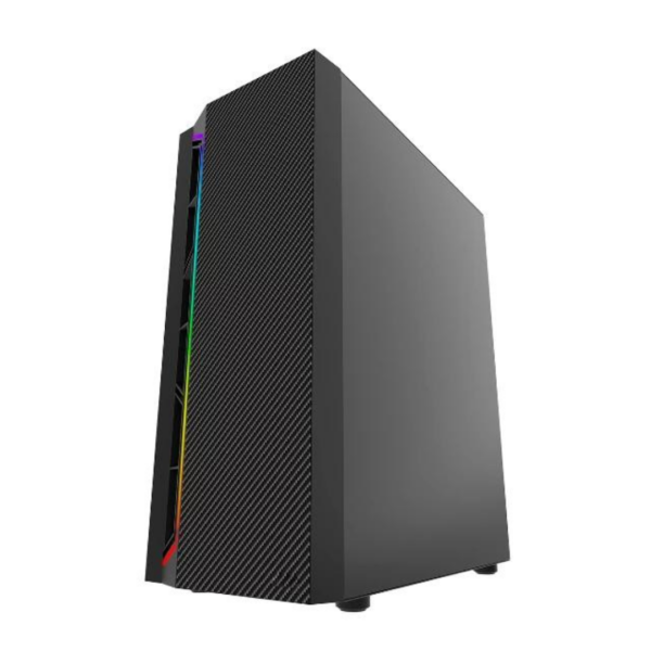 Gabinete Gamer JX188-12-B Negro 4 Ventiladores Powercase - Imagen 2