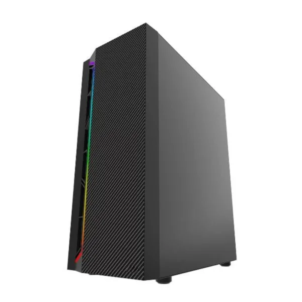 Gabinete Gamer JX188-12-B Negro 4 Ventiladores Powercase - Imagen 2