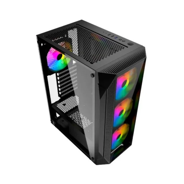 Gabinete Gamer PD-Winder 4 Ventiladores Negro Morpheus Gaming - Imagen 4