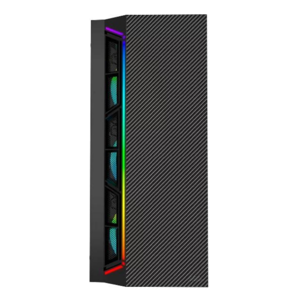 Gabinete Gamer JX188-12-B Negro 4 Ventiladores Powercase - Imagen 3