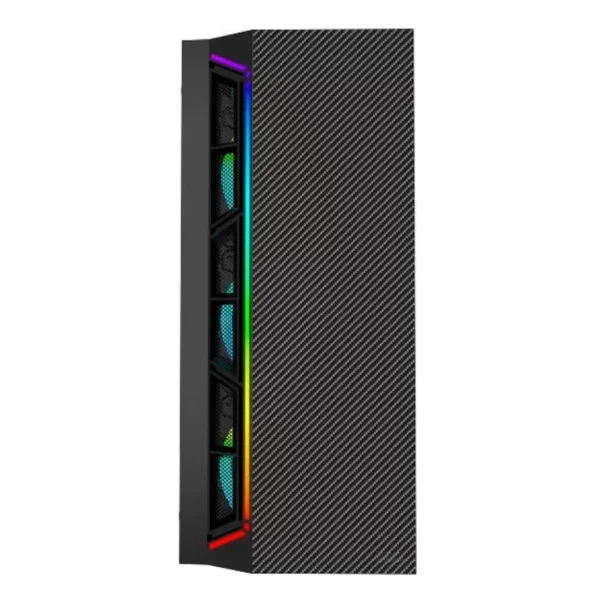 Gabinete Gamer JX188-12-B Negro 4 Ventiladores Powercase - Imagen 3