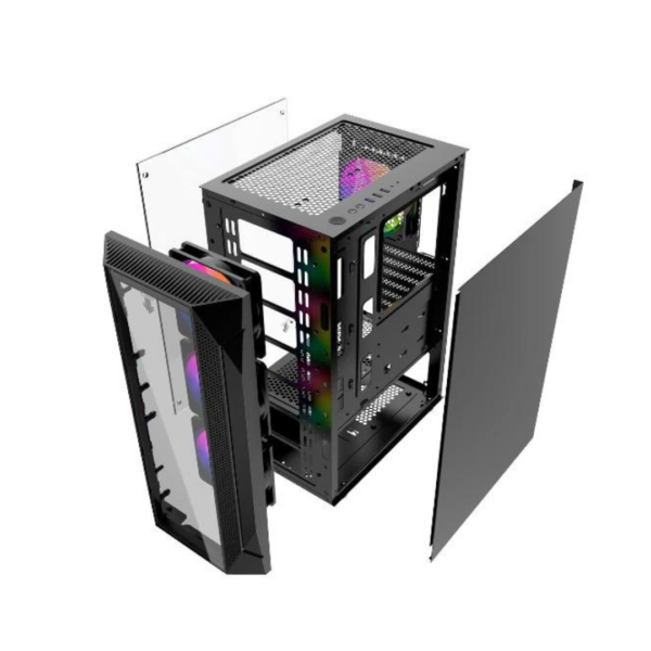 Gabinete Gamer PD-Winder 4 Ventiladores Negro Morpheus Gaming - Imagen 8