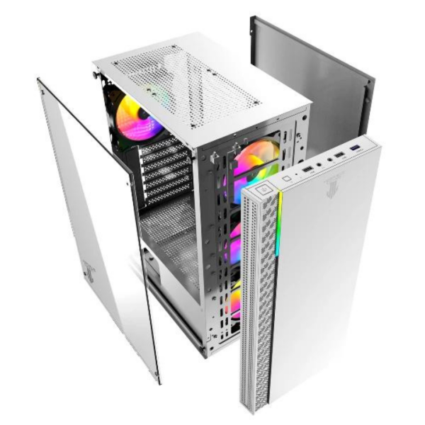 Gabinete Gamer 8010-W Blanco 4 Ventiladores Morpheus Gaming - Imagen 8