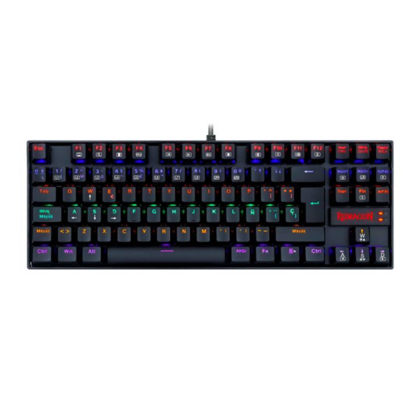 Teclado Mecanico Redragon Kumara K552-KR Negro Rainbow Switch Outemu Red Español