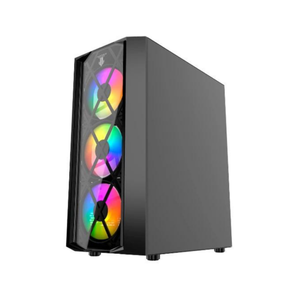 Gabinete Gamer JX188-17 4 FAN 3F 1B Negro Sin Fuente CYB Morpheus Gaming - Imagen 3
