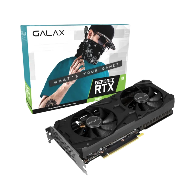 Tarjeta de Video Galax GeForce RTX 3060 12GB (1-Click OC) [36NOL7MD1VOC]