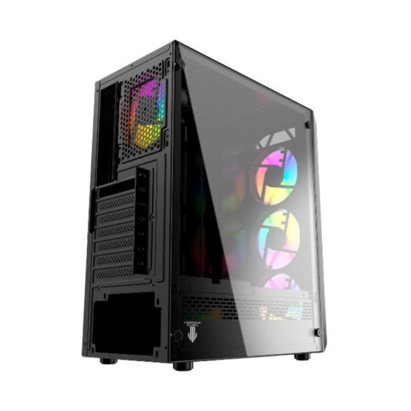 Gabinete Gamer JX188-17 4 FAN 3F 1B Negro Sin Fuente CYB Morpheus Gaming - Imagen 7