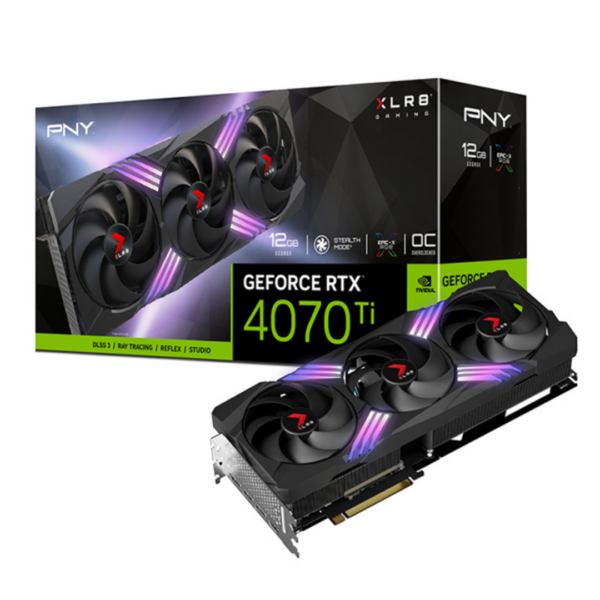 Tarjeta de Video PNY GeForce RTX 4070 Ti 12GB XLR8 VERTO EPIC-X [VCG4070T12TFXXPB1-O]