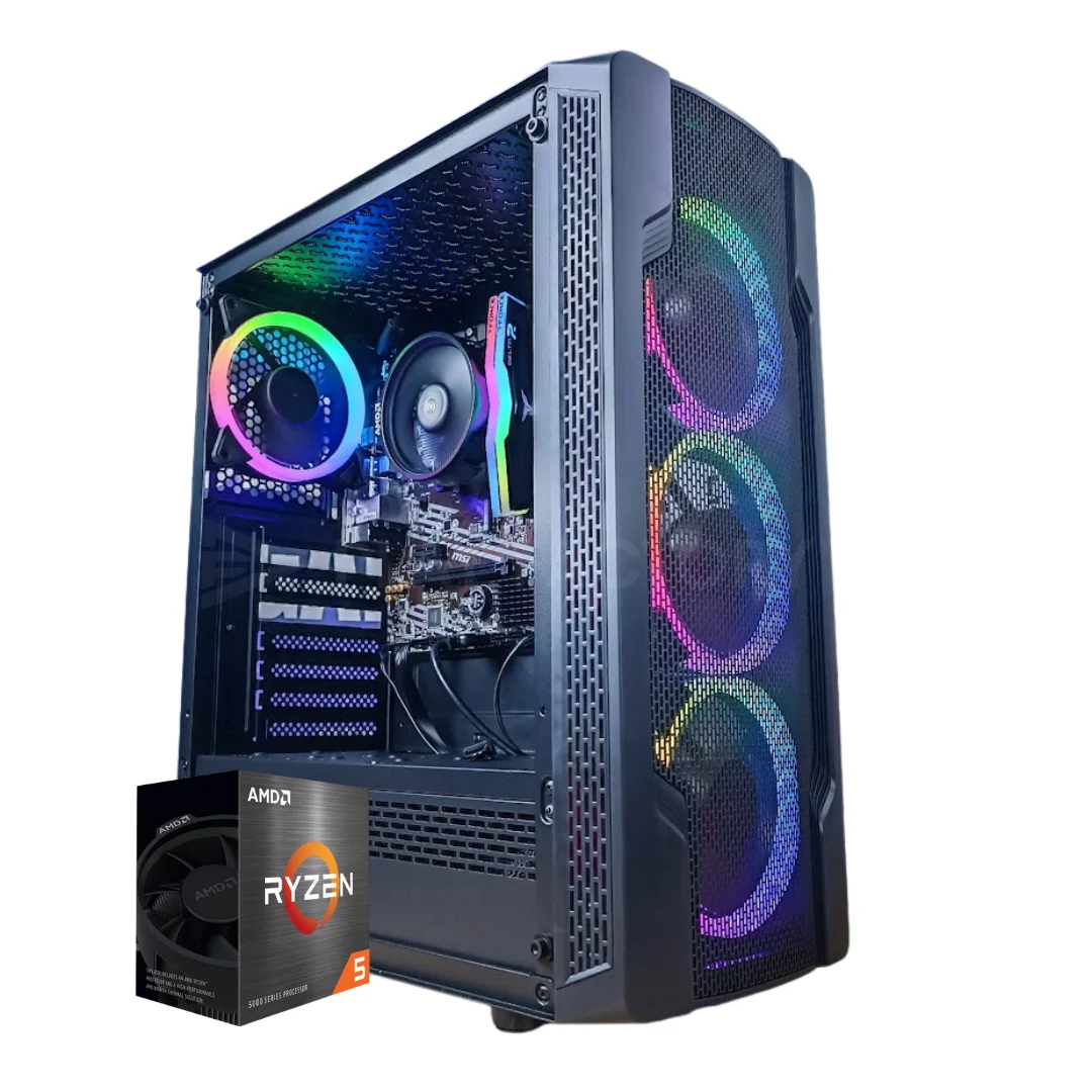 AWD-IT  PC Gamer, Ordinateur de Bureau, PC Gaming - Processeur AMD Ryzen 7  5700X • NVIDIA RTX 3060 Ti • RAM DDR4 16 Go • SSD 1 to M.2B • WiFi •