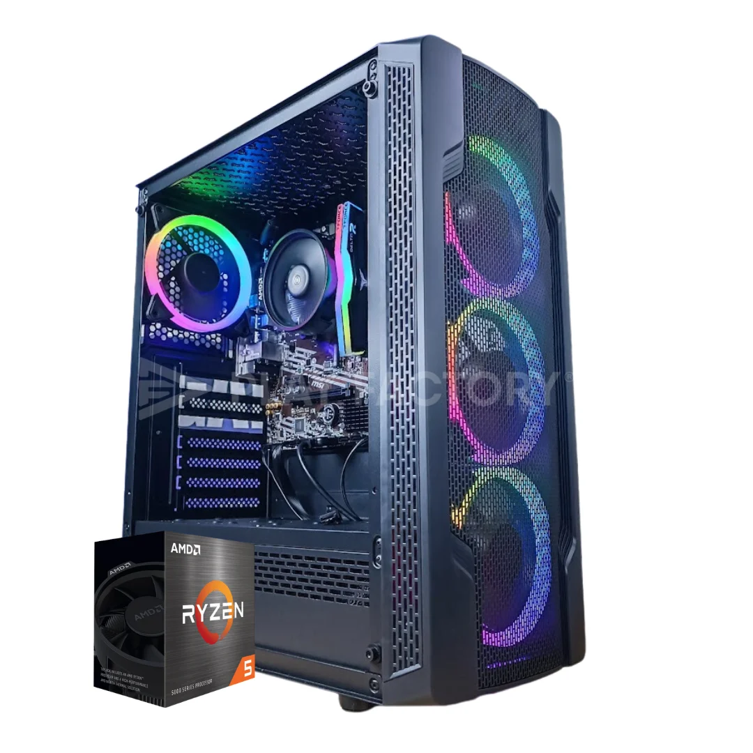 Pc Gamer Ryzen 5 5500 RTX 3050 8GB 16GB 500GB SSD B450M