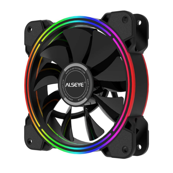 Ventilador Fan Rgb Halo 4.0 120 Alseye Ajustable RGB Negro Black - Imagen 2
