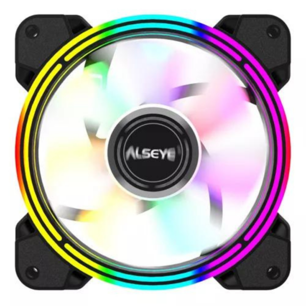 Ventilador Fan Rgb Halo 4.0 120 Alseye Ajustable RGB Negro Black - Imagen 4