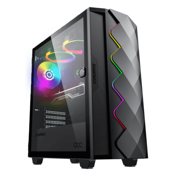 Gamemax Diamond Black COC – Negro