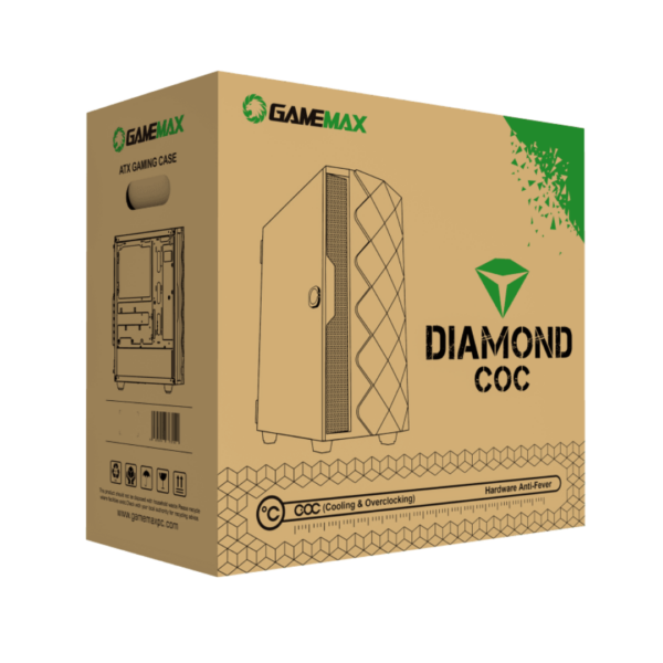 Gamemax Diamond Black COC – Negro - Imagen 6