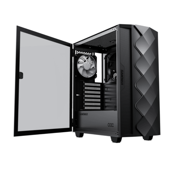 Gamemax Diamond Black COC – Negro - Imagen 3