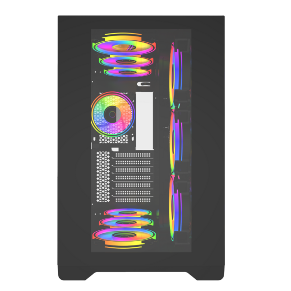 Gabinete Gamer ARGO Centaurus 650T, Atx, Black, Incluye 4 Ventiladores 120mm ARGB - Imagen 5