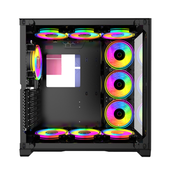 Gabinete Gamer ARGO Centaurus 650T, Atx, Black, Incluye 4 Ventiladores 120mm ARGB - Imagen 3