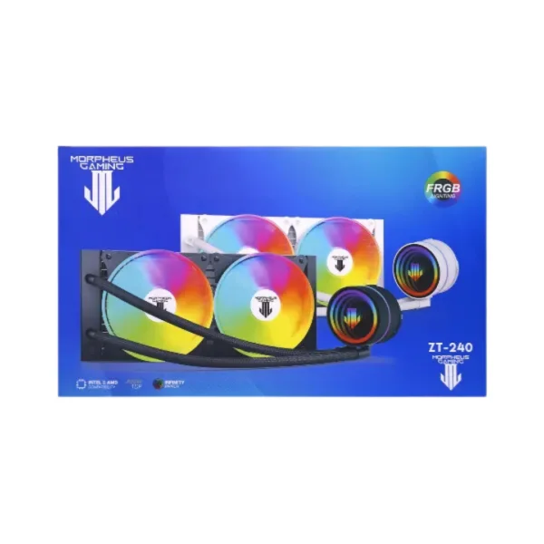 Refrigeración liquida 240mm RGB Morpheus ZT-240 - Negro - Imagen 2