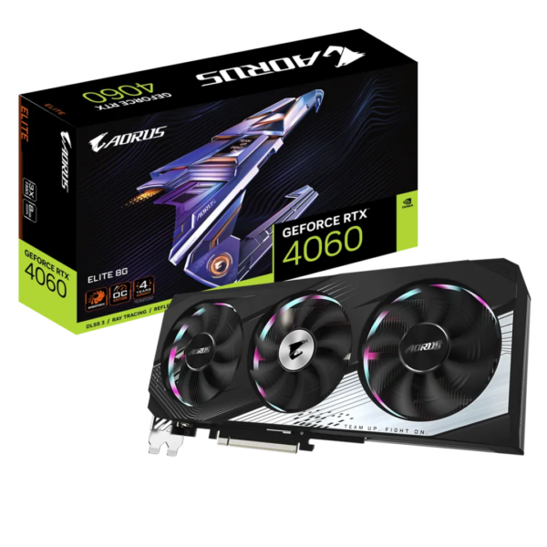 Tarejta de Video AORUS GeForce RTX 4060 ELITE 8G